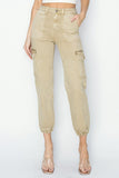 High Rise Crop Jogger Cargo Pants