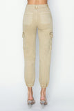 High Rise Crop Jogger Cargo Pants