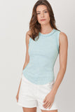 Exposed Seaming Ribbed Tank