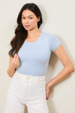Layered Crew Neck Bodysuit