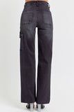 High Rise Wide Cargo Pocket Jeans