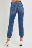 High Rise Ankle Jogger Relaxed Jeans