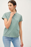 Classic Cut Acid Wash Cotton T-Shirt