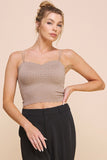 Laser Cut Scallop Edge Disty Lace Bralette