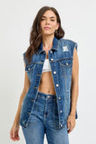 Oversized Denim Vest
