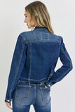 Released Hem Detail Denim Jacket
