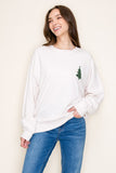 Christmas Tree Puffy Graphic Sweatshirt