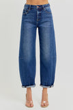 High Rise Barrel Jeans