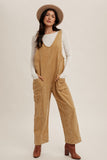 Snow Wash Corduroy Overalls