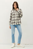 Comfy Oversized Cut Flannel With Front Pocket