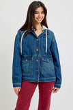 Oversized Hoodie Front Pocket Jacket