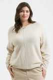 Crewneck Front Seam Sweater