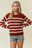 Long Sleeve Crewneck Knit Top