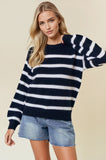 Long Sleeve Crewneck Knit Top