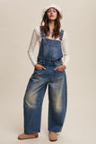 Denim Barrel Overalls