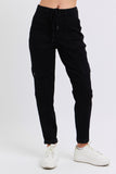 High Waist Cargo Cuffed Jogger