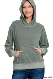 Soft Fleece Pigment Dye Hoodie