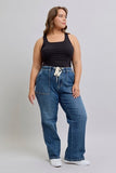 Judy Blue High Waist Drawstring Wide