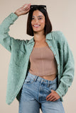Mineral Washed Gauze Shirt Top