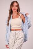 Mineral Washed Gauze Shirt Top