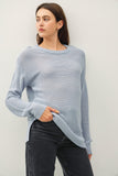 Kick Back Sweater With Drop Shoulder