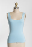 Double Layer Square Neck Tank Top