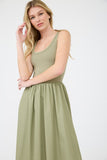 Mix Media Tank Mini Dress