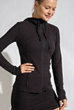 Defined Butter Jacket With Hood