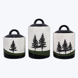 Ceramic Forest Retreat  Canister