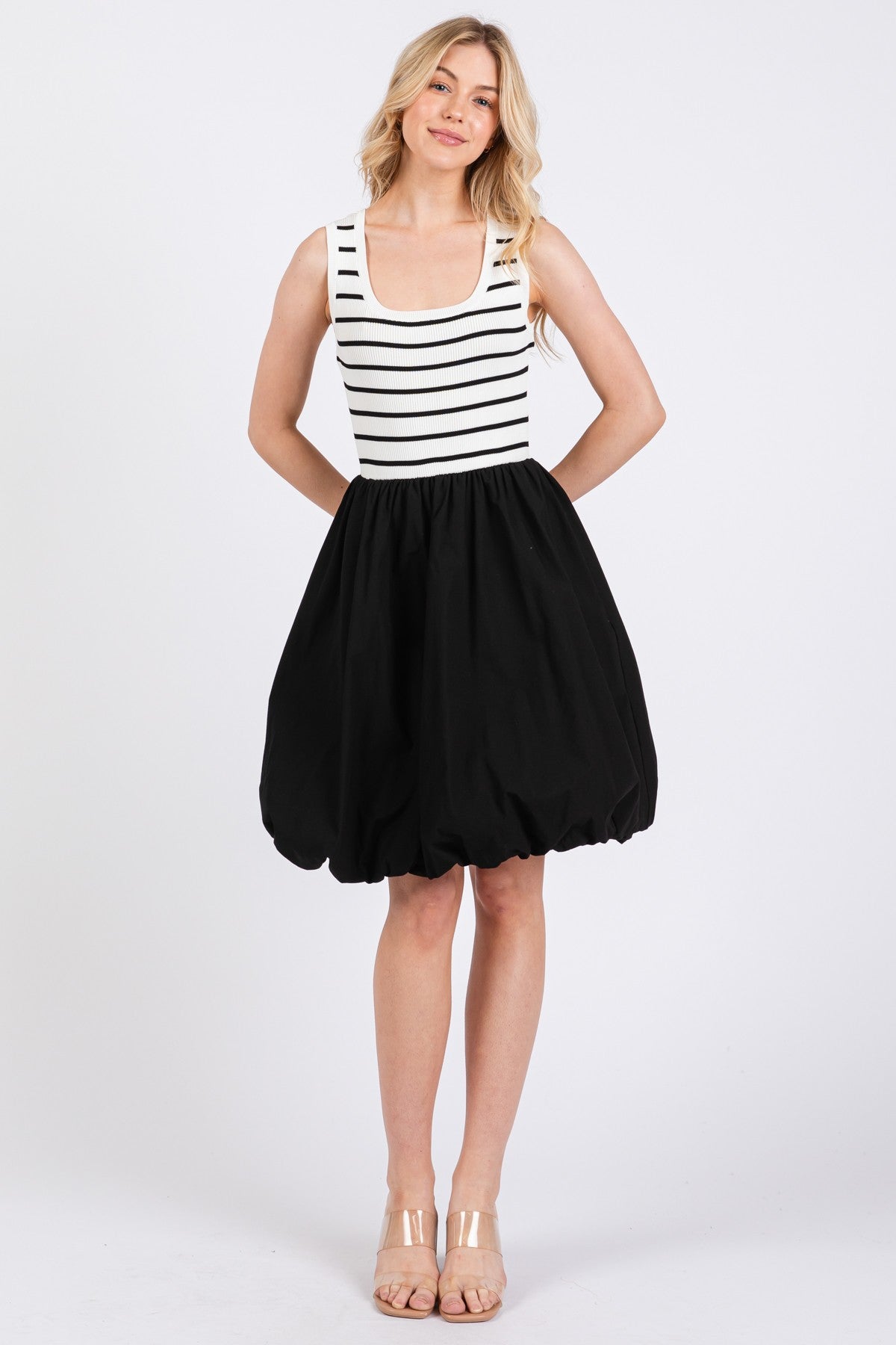 Ribbed Bodice Balloon Skirt – Rochester | Real Deals