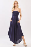 Front And Back Smocked Jumpsuit