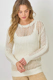 Sparkling Net Pullover Sweater
