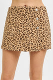 High Rise Button Down Skort
