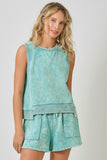 Sleeveless Terry Top