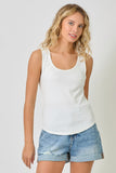 Raw Cut Edge Tank Top