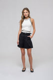 Contrast Stripe Sweater Knit Halter Top