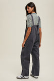 Square Neck Denim Overalls