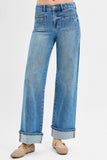 Low Rise Wide Leg Jeans