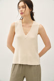 Clean Edge Knit Tank W/ Boxy Cropped Cut