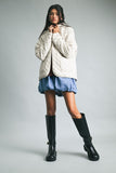 Polka Dot Quilted Jacket
