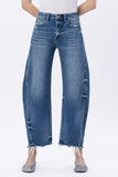 High Rise Barrel Jeans