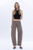 High Rise Barrel Jeans