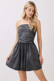 Mineral Washed Wide Leg Romper
