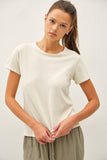 Short Sleeve Basic Slub Top