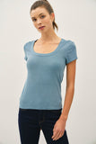 Basic Scoop Neck Baby Tee