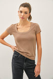 Basic Scoop Neck Baby Tee