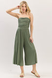Tank Top Shirring Detailed Flowy Romper