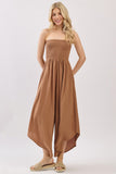 Front And Back Smocked Jumpsuit