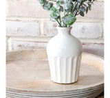 6.1" Vertical Thumb Lined Vase