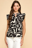 Rayon Pattern Top